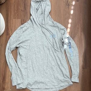 Vineyard Vines Light Gray Hooded Top